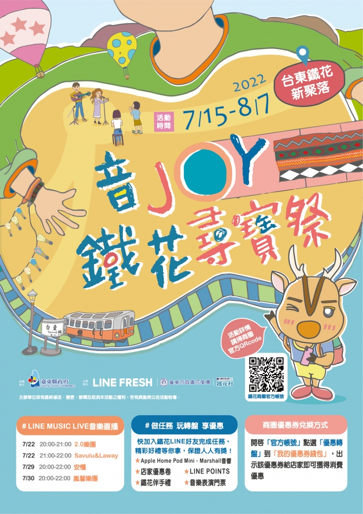 台東鐵花商圈 音 JOY 鐵花尋寶祭